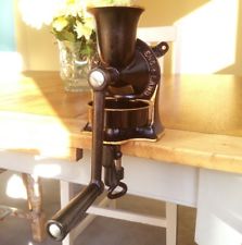 vintage cast iron spong No 1 Moulin a caf wall mounted coffee grinder mill