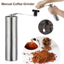 Mini Ceramic Burr Coffee Bean Portable Hand Grinder Kitchen Accessories Silver