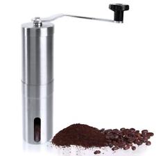 Ceramic Burr Manual Coffee Grinder Portable Hand Crank Stainless Coffee Mill UK