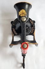 Vintage spong no1 cast iron coffee grinder table or wall mounted gwo