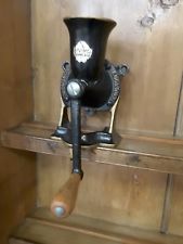 Vintage Spong No.2 Cast Iron Coffee Grinder/Mill Wall or Table Mount