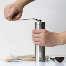 Adjustable Coffee Bean Hand Grinder Stainless Steel Manual Mill Tool UK Post