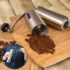 Ceramic Burr Mini Hand Coffee Grinder Kitchen Manual Bean Stainless Steel New