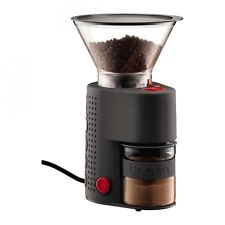 Bodum Bistro Electric Coffee Grinder Black Conical Burrs
