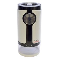 Kitchen Perfected 180W Electric Coffee Bean Grinder Mill 60g Capacity White New
