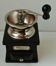 Whittard of Chelsea Black Wooden Coffee Grinder Turn Handle Working Order