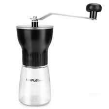 Adjustable Manual Coffee Grinder with Ceramic Burr Hand Crank Bean Mill Tool