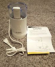 Mr. Coffee Blade Coffee Grinder Model IDS-55 White New without Box