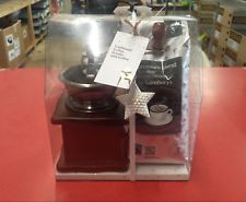 Traditional Coffee Grinder Gift Set with Coffee