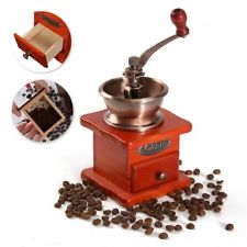 Vintage Manual Bean Spice Nut Coffee Grinder Portable Hand Crank Coffee Mill Kit