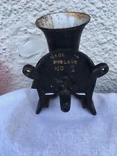 CAST IRON COFFEE GRINDER - SPONG No1 TABLE  SHELF CLAMP