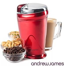 Coffee Grinder Nut Spice 150w  Andrew James Stainless Steel Blades Brand New