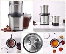 Electric Stainless Steel 200W Tea Coffee Espresso Beans Spices Nuts Grinder New