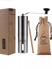 Manual Coffee Grinder Stainless Steel Body Adjustable Ceramic Conical Burr