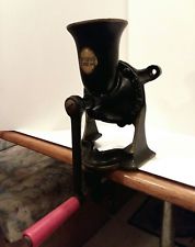 Vintage no. 2 Spong Cast Iron Coffee Mill/Grinder Made In England Wall Counter