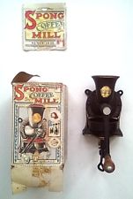 SPONG No. 1 COFFEE MILL GRINDER tray & original box CAST IRON Made in England
