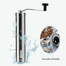 Manual Coffee Grinder Adjustable Ceramic Conical Burr Stainless Steel Triangle