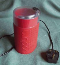 Bodum Bistro electric blade coffee grinder - red