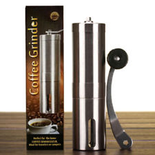 Stainless Steel Manual Coffee Grinder Adjustable mill Pepper Beans Grinding UK