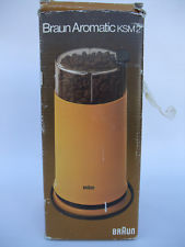 BRAUN Aromatic Coffee Grinder Model KSM2 Vintage White - original box
