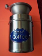 Whittard  of  chelsea -  hand  held  coffee   grinder - stainless  steel