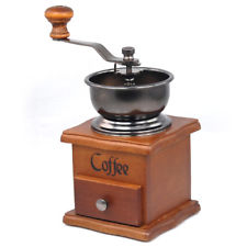 Coffee Bean Spice Vintage Style Hand Grinder Wooden Kitchen Accessories Fresh