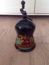 european? painted/decorated black wooden Spice/coffee grinder