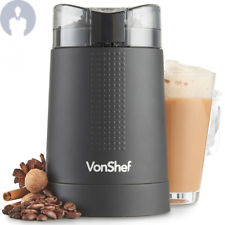 VonShef Coffee Grinder  Grind Espresso Beans, Nuts & Spices with Powerful...