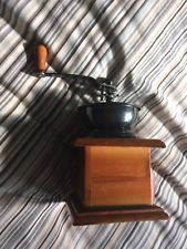 Manual coffee grinder Wood / metal hand mill Spice mill