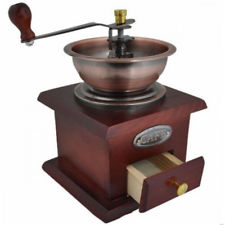 New Manual Coffee Spice Grinder Wooden Hand Coffee Mill With Ceramic Hand Crank