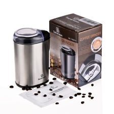 Sararoom 200W Electric Coffee Grinder Whole Bean Nut Spice Blender Matte Grey UK