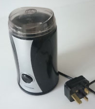 Lloytron 150W E5601BK Coffee Beans Spice Grinder (Black & Silver) UK plug