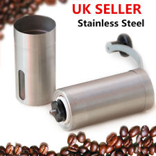 UK Ceramic Burr Hand Coffee Grinder Kitchen Manual Bean Mills Stainless Steel NY