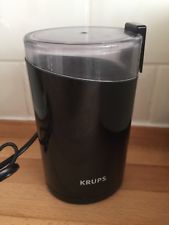 Krups F203 Twin Blade Coffee Mill Spice & Herb Grinder Black NO RESERVE