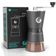 Coffee Gator Precision Burr Grinder  Premium Stainless Steel Manual Hand Mill