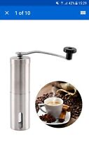 Ceramic Burr Manual Coffee Grinder Portable Hand Crank Stainless Coffee Mill