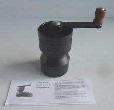 Vintage spong cast iron coffee mill / grinder, moulins a cafe,  black, handheld