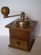Vintage wooden oak coffee grinder.....