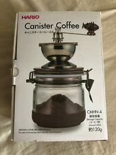 Hario Burr Hand Coffee Grinder Canister Mill, Ceramic, Brown - New in Box