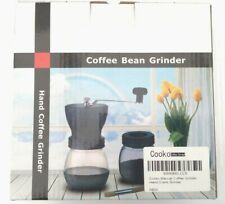 Manual Coffee Grinder with Storage Jar Soft Brush Conical Ceramic Burr