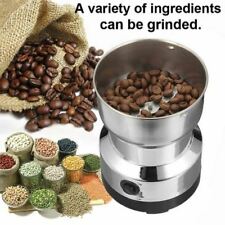 220V Electric Coffee Grinder Grinding Whole Bean Nut Spice Matte Blender DIY EU