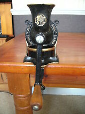 Vintage Spong London No1 Cast Iron Adjustable Coffee Grinder Table or Wall Mount
