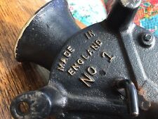 Vintage Spong & Co Ltd England No. 1 Coffee Mill Grinder - Collectable