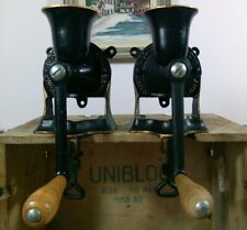 2 vintage cast iron Spong 1 Moulin a caf coffee grinders Mill