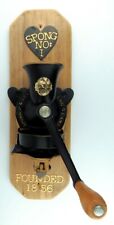 SPONG COFFEE MILL NO.1 FOUNDED 1856 Original Branded Solid Wood Block Wall Mount