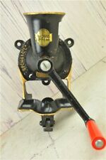 Spong & Co Coffee Mill Vintage Black & Gold Cast Iron Manual Crank No 2