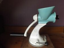 Vintage 1970s Kitchenalia Spong N605 Mincer Sky Blue with 3 Attachments