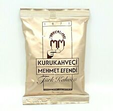 Turkish Coffee Ground Roasted Best Quality Beans Kurukahveci Mehmet Efendi 100g