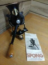 Vintage Spong CastIronCoffee Mill Grinder No1 + instructions - Made in England