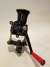 Vintage Used England Made Spong No.2 Cast Iron Counter Wall Mount Coffee Grinder